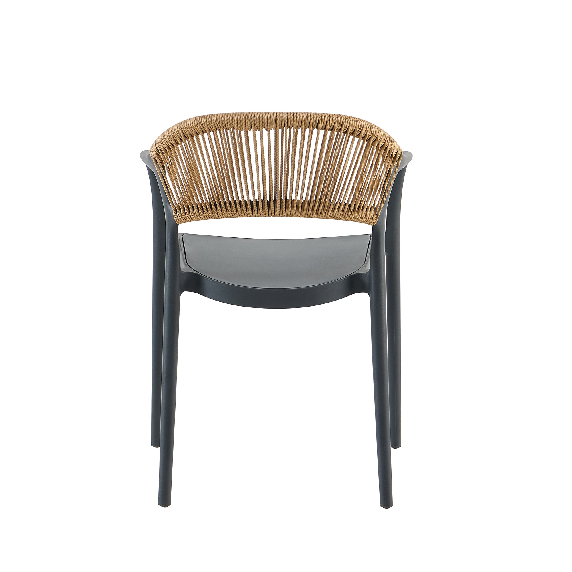 Poltrona Maiorca In Polipropilene Antracite Per Soggiorno, Cucina E Arredo Bar