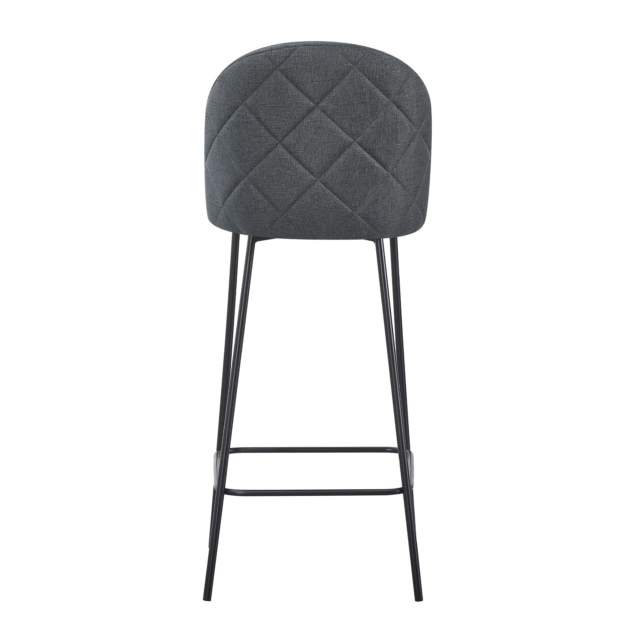 set da 4, SGABELLO TAMARA TESS. CENERE/GAMBE NERE