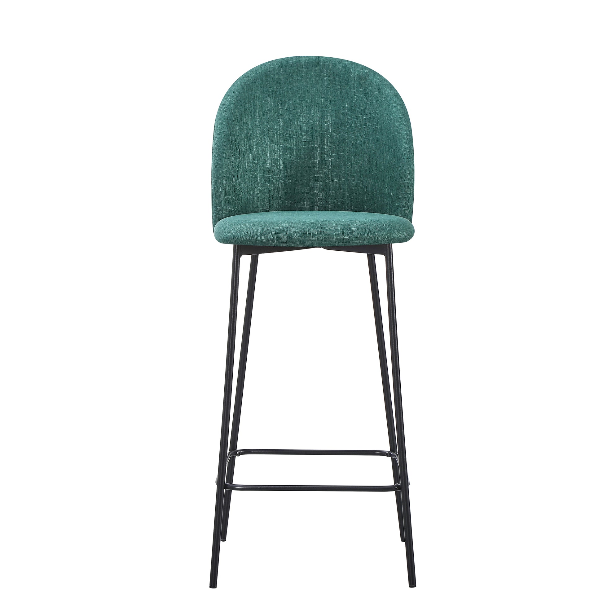 Set Da 4 Pz, Sgabello Tamara Tess. Verde Oliva/Gambe Nere per soggriono, arredo bar ed esterni