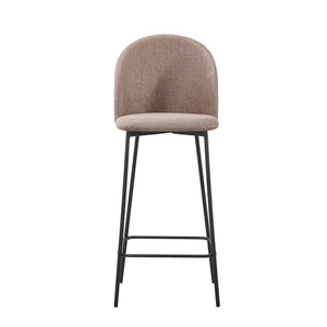 set da 4, SGABELLO TAMARA TESS. TORTORA/GAMBE NERE