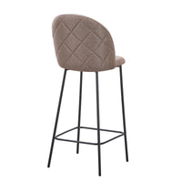 set da 4, SGABELLO TAMARA TESS. TORTORA/GAMBE NERE