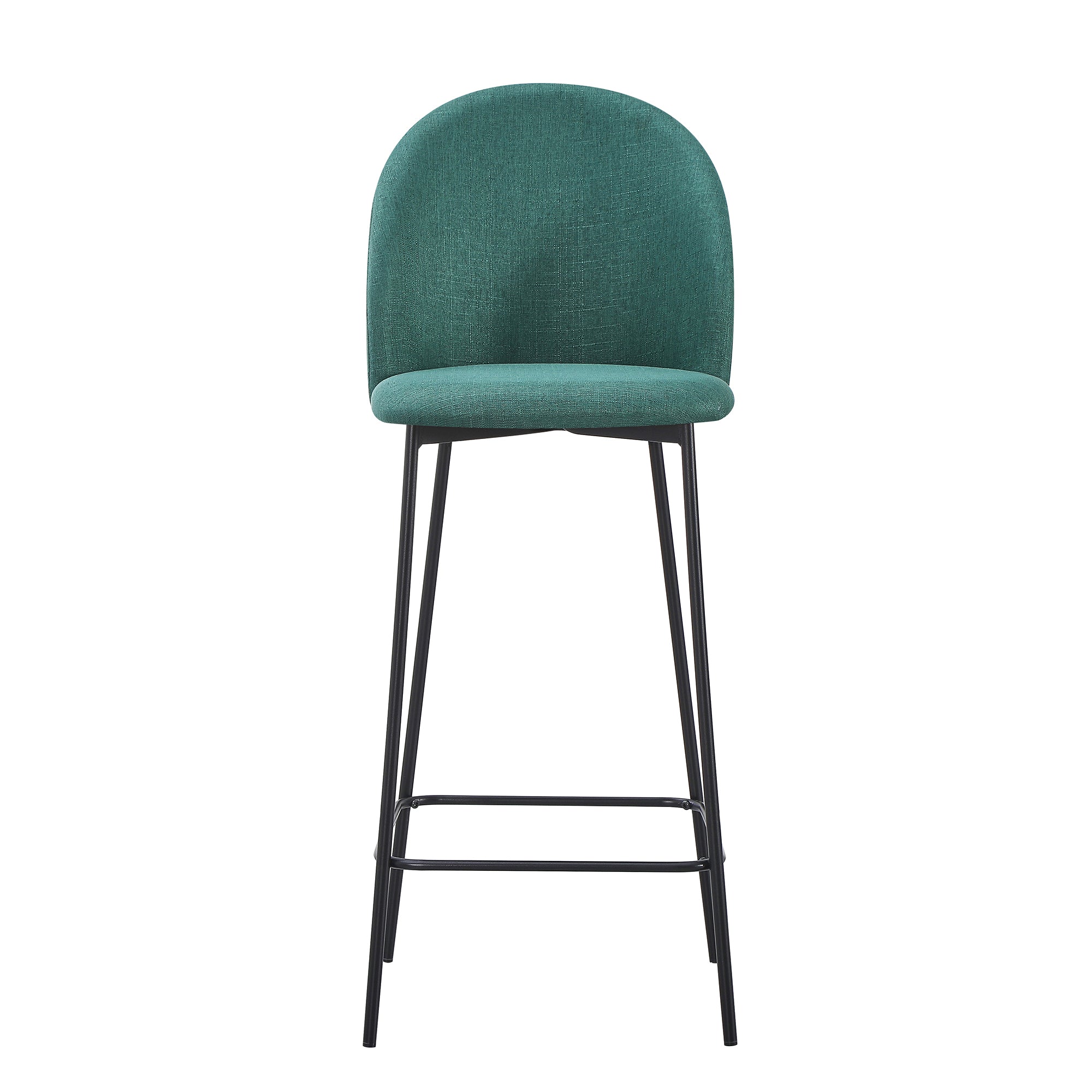 set da 4, SGABELLO TAMARA TESS. VERDE INGLESE/GAMBE NERE