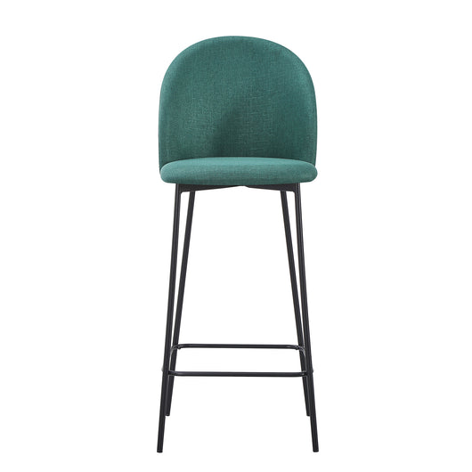 set da 4, SGABELLO TAMARA TESS. VERDE INGLESE/GAMBE NERE