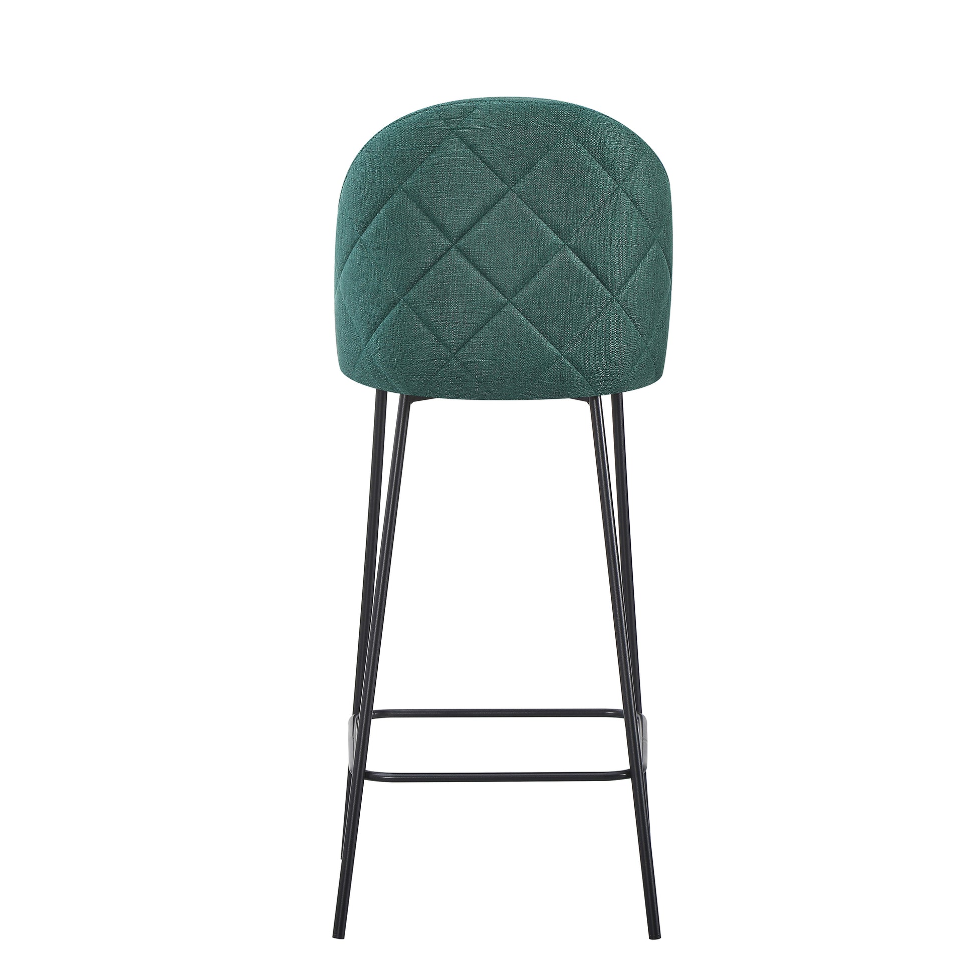 set da 4, SGABELLO TAMARA TESS. VERDE INGLESE/GAMBE NERE