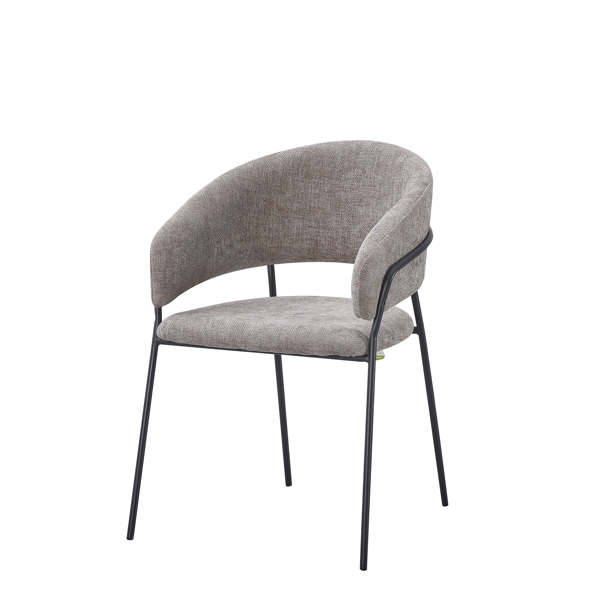 Set Da 4, Poltrona Artemisia Tess. Tortora/Gambe Nere