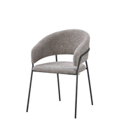 Set Da 4, Poltrona Artemisia Tess. Tortora/Gambe Nere