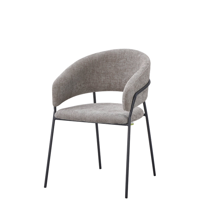 Set Da 4, Poltrona Artemisia Tess. Tortora/Gambe Nere