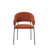 Set Da 4, Poltrona Artemisia Tess. Ruggine/Gambe Nere