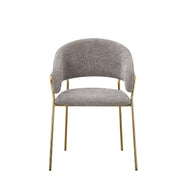Set Da 4, Poltrona Artemisia Tess. Tortora/Gambe Oro