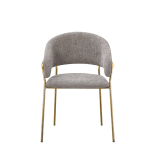 Set Da 4, Poltrona Artemisia Tess. Tortora/Gambe Oro