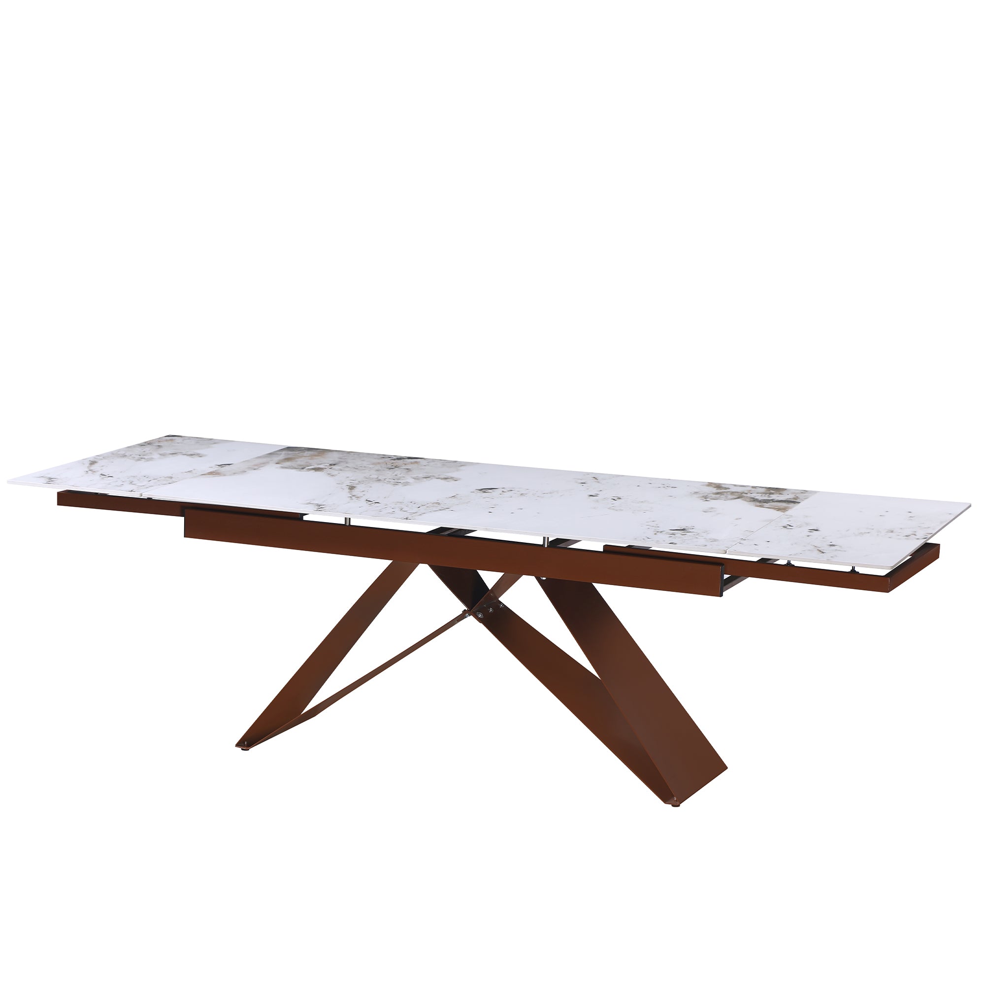 Tavolo Iago New Patagonia Beige/Gambe Bronzo