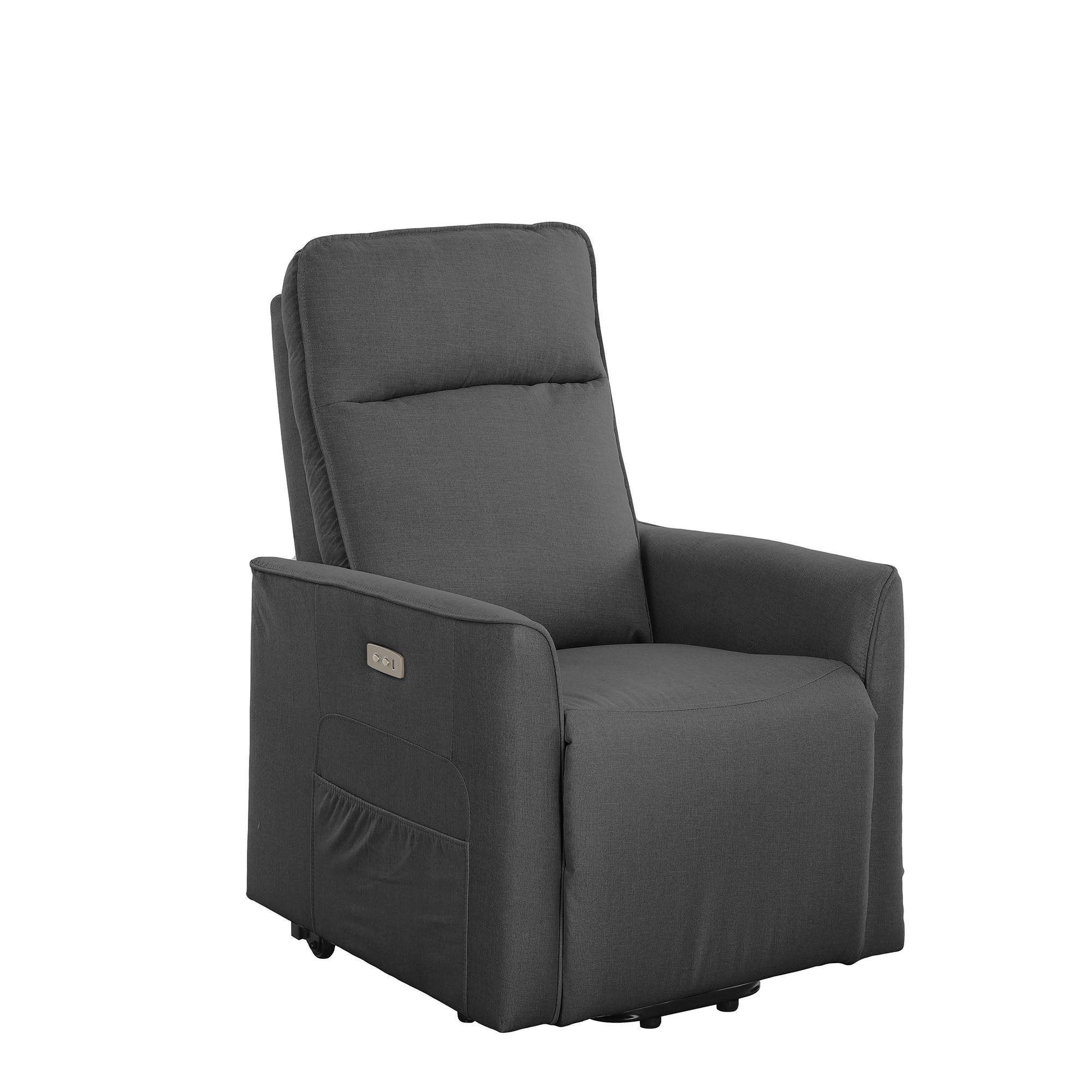 Poltrona Relax Carlotta D C/Usb Tess.Fumo C/Roller per soggriono, arredo bar ed esterni