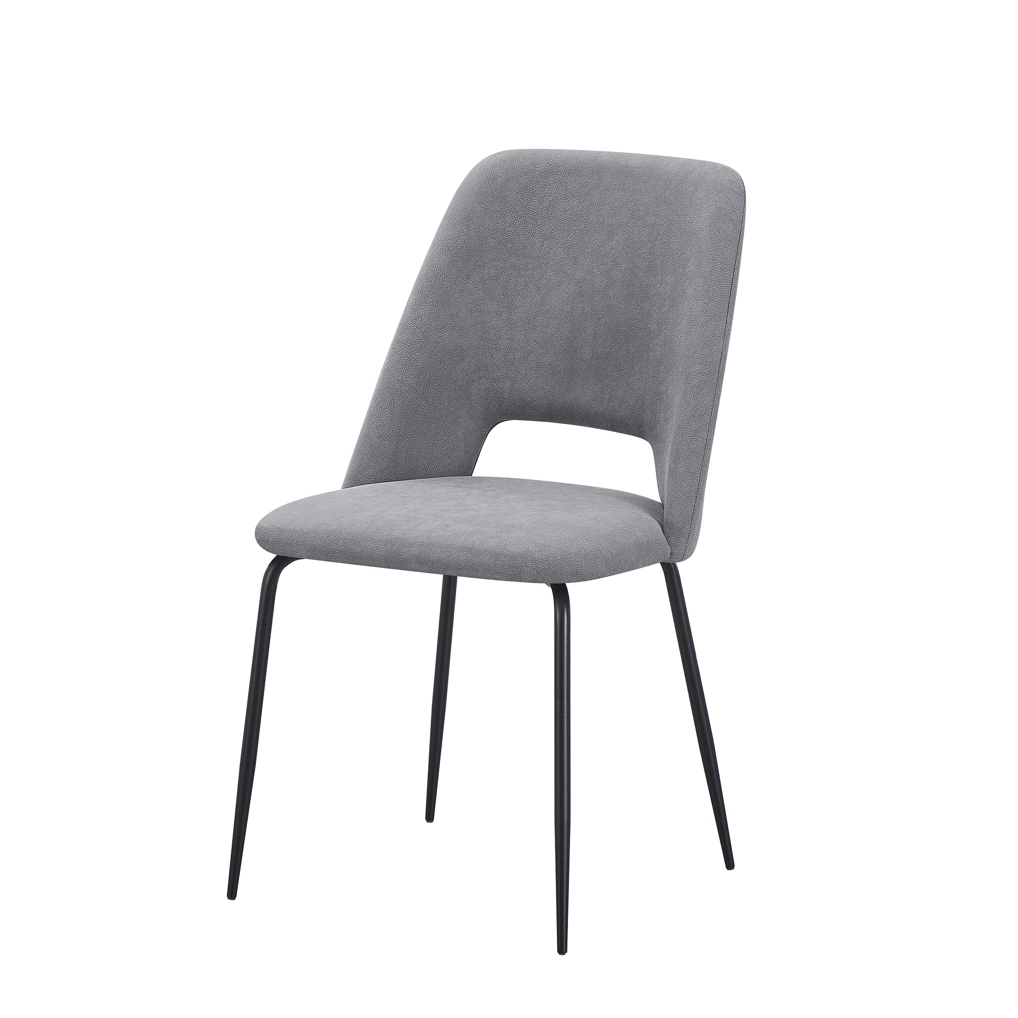 Set Da 4, Sedia Giulia Mozart Cenere/Gambe Nere