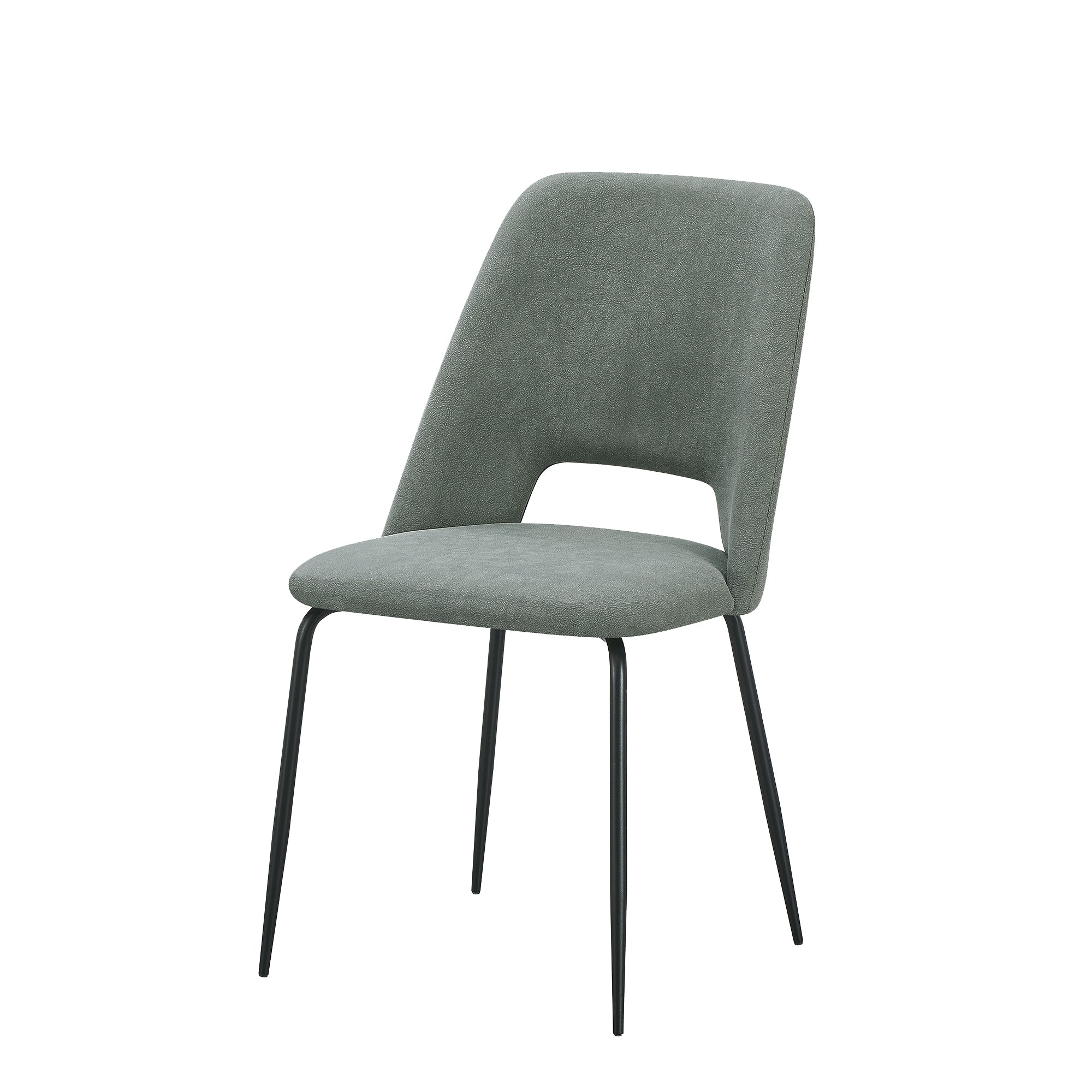 Set Da 4, Sedia Giulia Mozart Verde/Gambe Nere