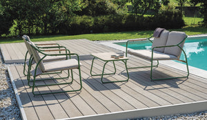 Salotto Kinos Verde C/Cuscini per soggriono, arredo bar ed esterni