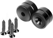 Magnetici per superfici in legno, whiteboard, porte, abitazioni, cucine, uffici (nero, 4 pezzi), diametro 17mm.