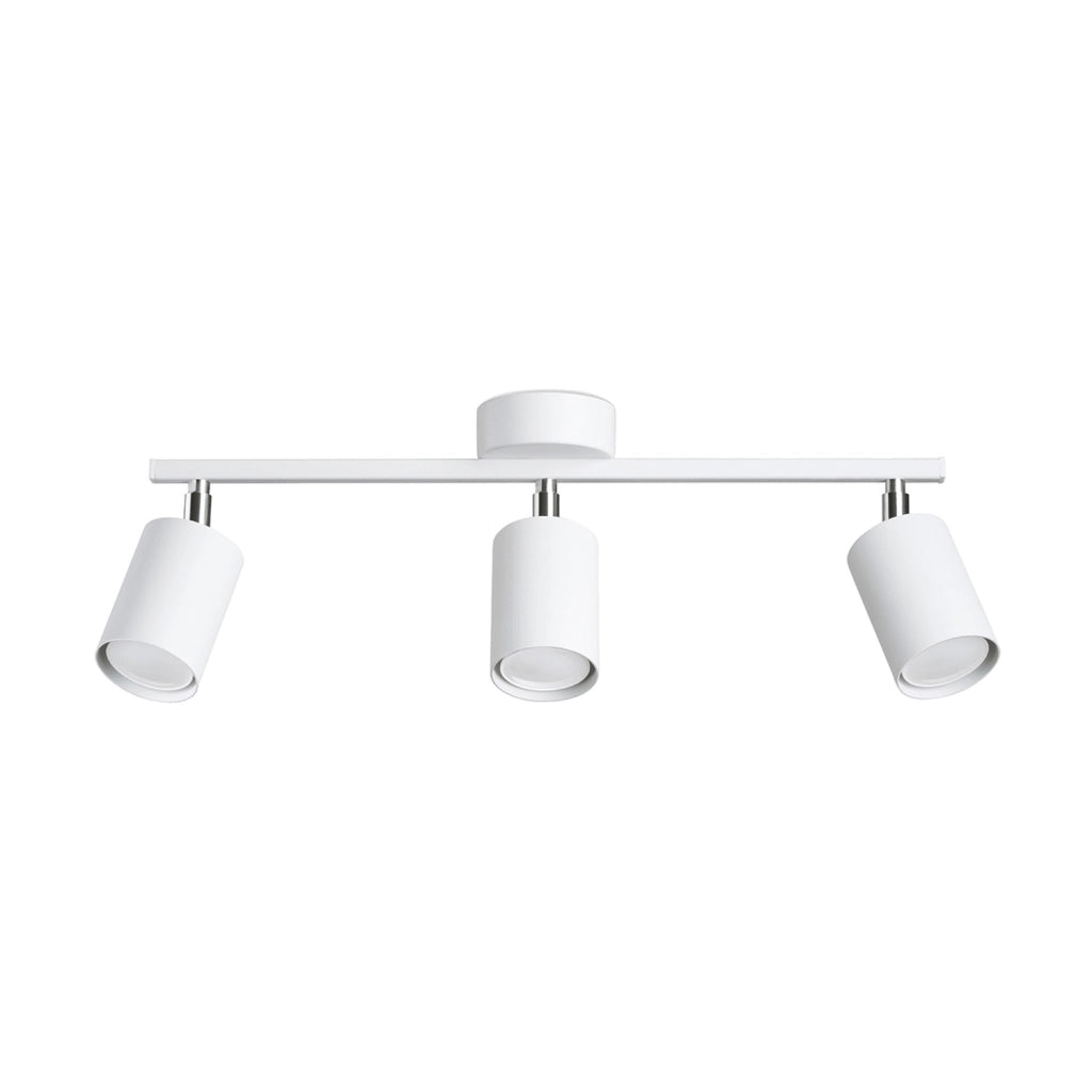 Pure Lume Fjello plafoniera 3 spot orientabili bianca