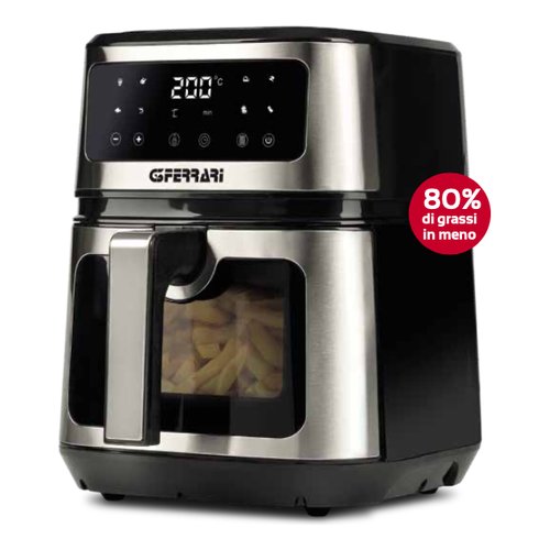 Friggitrice g3 ferrari g10171 friggisano show silver e black