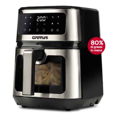 Friggitrice g3 ferrari g10171 friggisano show silver e black