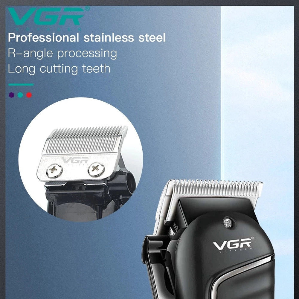 Trade Shop - Tagliacapelli Professionale Elettrico Per Uomo Senza Fili Usb Ricaricabile V-683 -