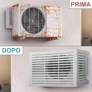 Copricondizionatore copertura per climatizzatore LINEAR M Bianco in alluminio L86 x P44 x H68 cm