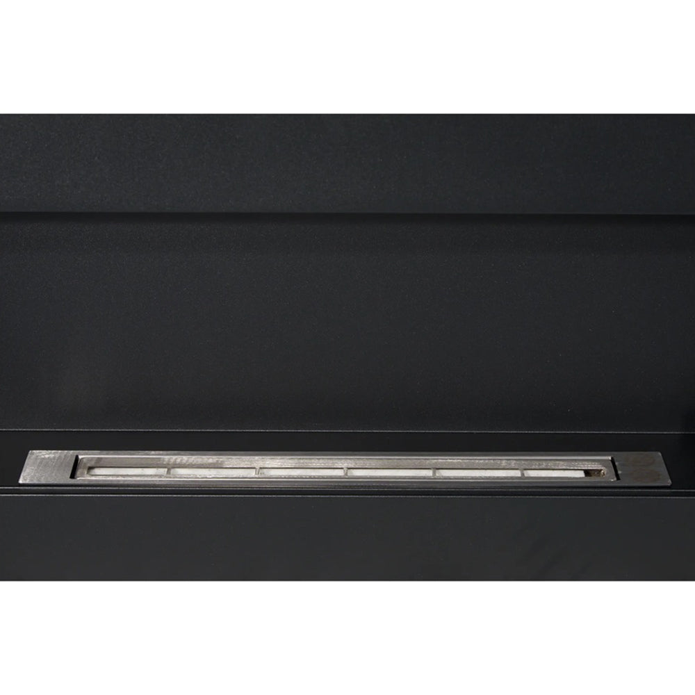 Camino a bioetanolo da parete Siena Nero L 90 x P 12 x H 40