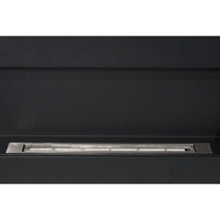 Camino a bioetanolo da parete Siena Nero L 90 x P 12 x H 40