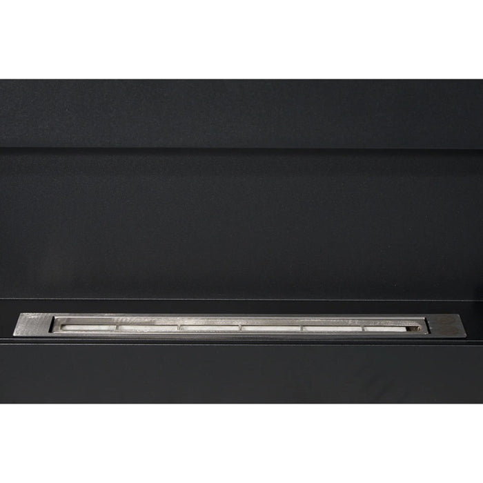 Camino a bioetanolo da parete Siena Nero L 90 x P 12 x H 40