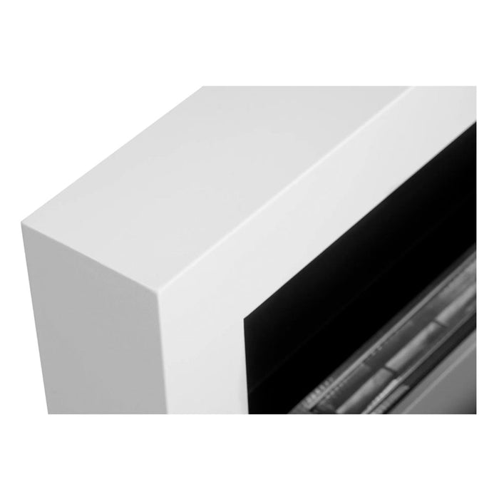 Camino a bioetanolo biocamino da parete Siena bianco L 90 x P 12 x H40