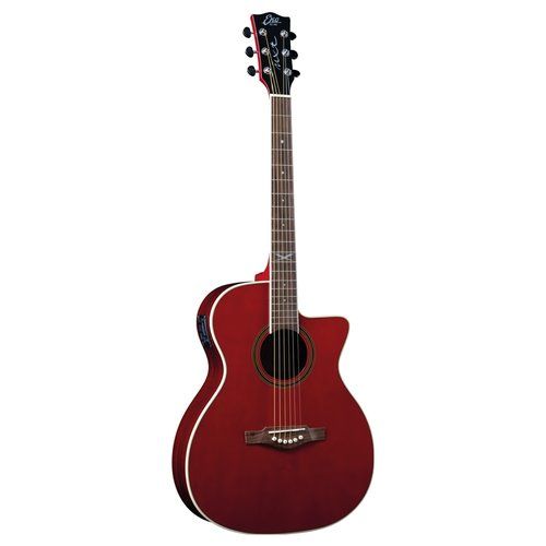 Chitarra acustica eko 06217324 nxt a100ce see through red
