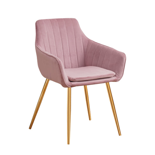 Set Da 2, Poltrona New Odette Velluto Cipria/Oro