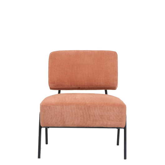 Poltrona Morgana Tess. Millerighe Ruggine