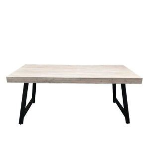 Tavolo Arbusto Strong 180*90 Sbiancato/Gambe Nere