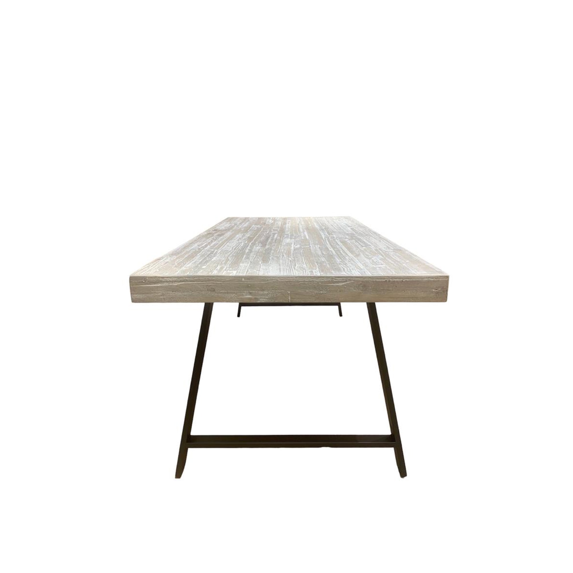 Tavolo Arbusto Strong 180*90 Sbiancato/Gambe Nere