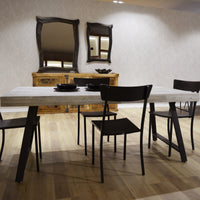 Tavolo Arbusto Strong 180*90 Sbiancato/Gambe Nere