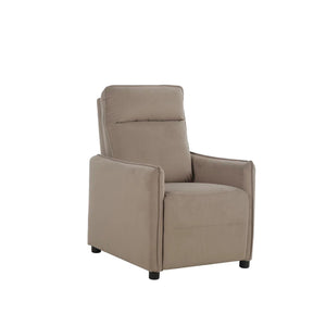 Poltrona Relax Amanda Velluto Tortora Push