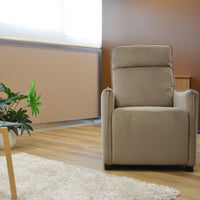 Poltrona Relax Amanda Velluto Tortora Push