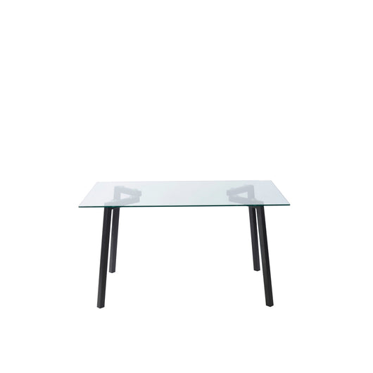 Tavolo New Sky Vetro Trasparente/Gambe Nere