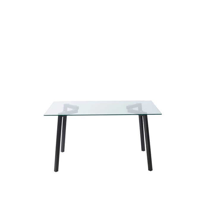 Tavolo New Sky Vetro Trasparente/Gambe Nere