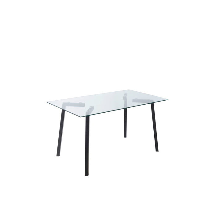 Tavolo New Sky Vetro Trasparente/Gambe Nere