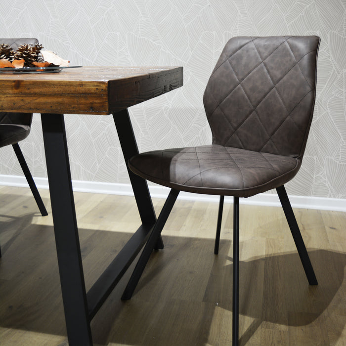 Set Da 4, Sedie New Flamingo Tortora Meccanico