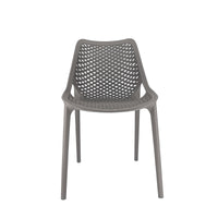 Set Da, 4 Sedia Braga 2 In Polipropilene Tortora Per Soggiorno, Cucina E Arredo Bar