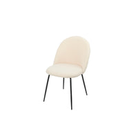 Set Da 4, Sedie New Tamara Boucle' Corda/Gambe Nere