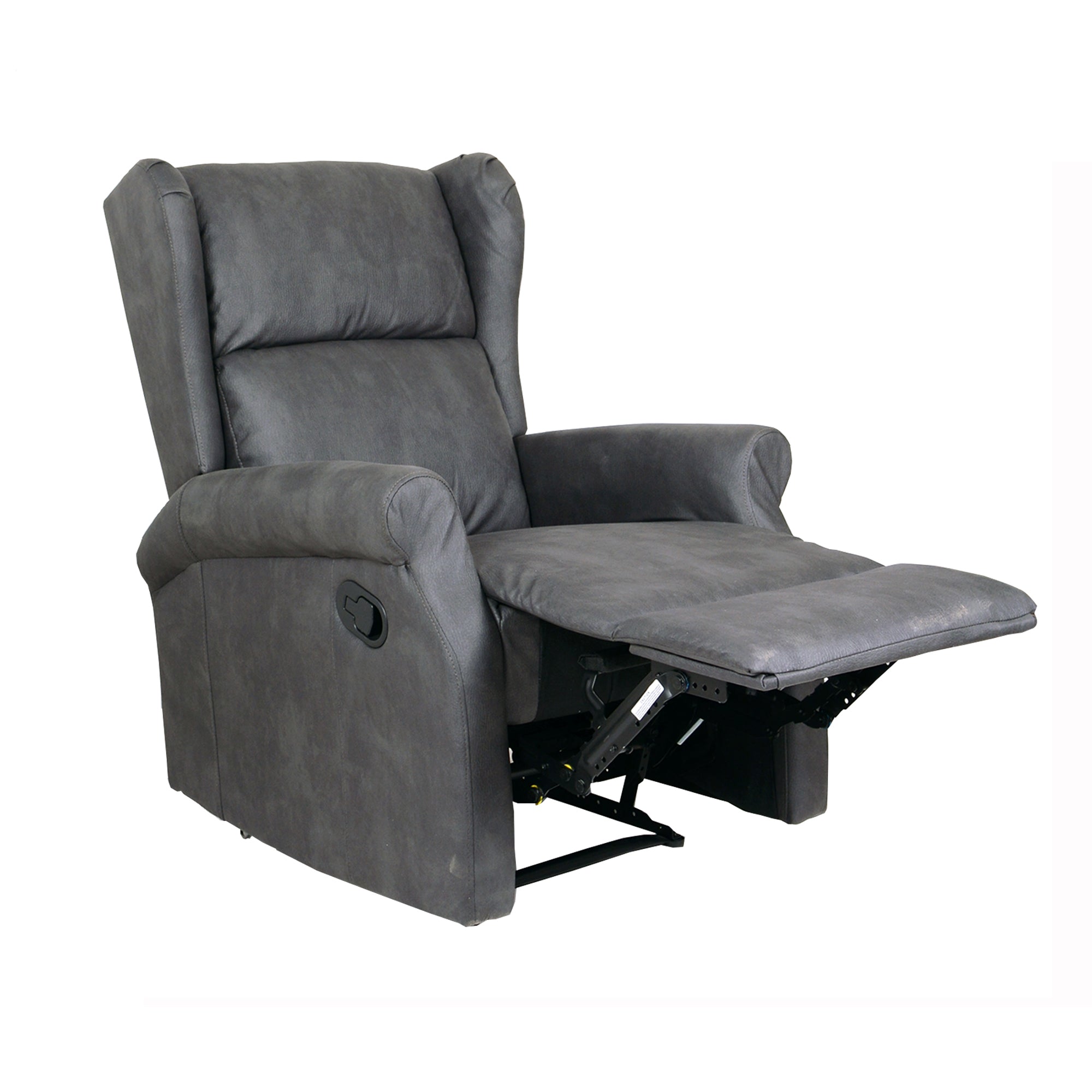 Poltrona Relax Bergere Arlette A Nabuk Grigi Ignif