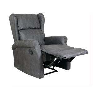 Poltrona Relax Bergere Arlette A Nabuk Grigi Ignif