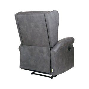 Poltrona Relax Bergere Arlette A Nabuk Grigi Ignif