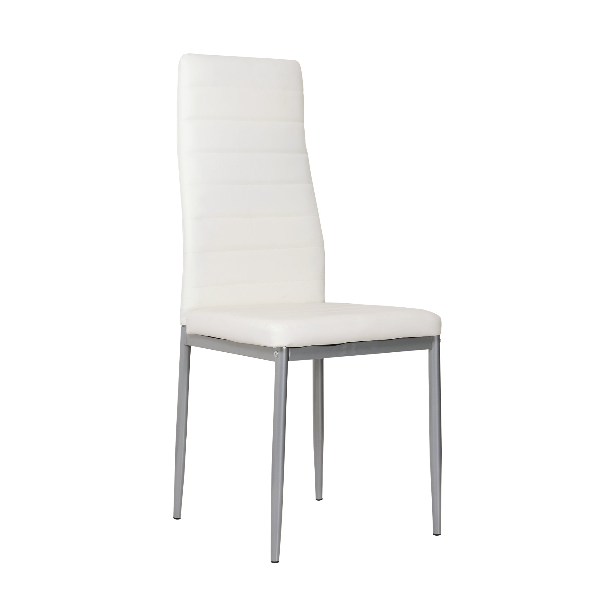 Set da 6, SEDIA QUEEN KIT ALL/BIANCA IN SIMILPELLE-6PZ