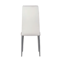 Set da 6, SEDIA QUEEN KIT ALL/BIANCA IN SIMILPELLE-6PZ