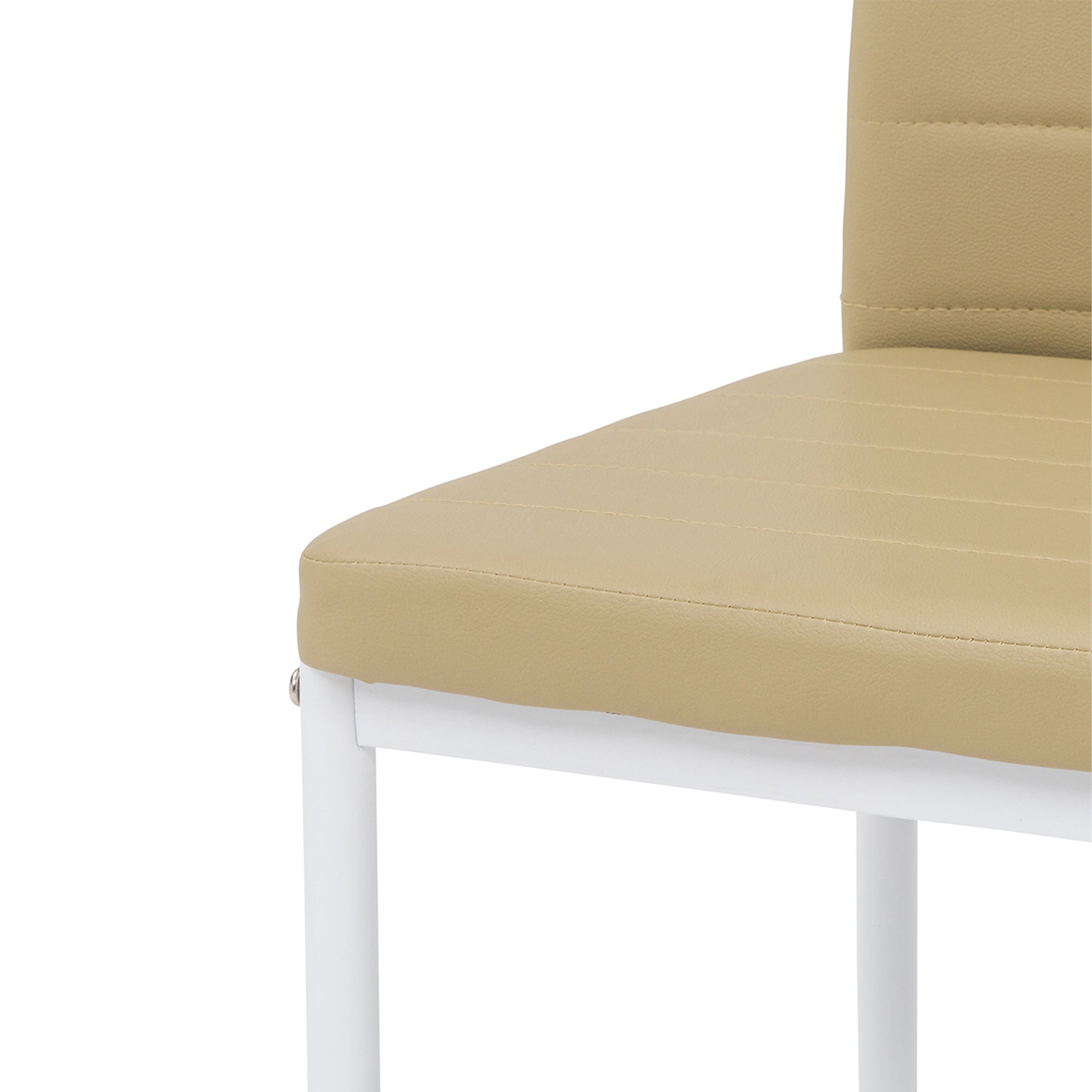 Set Da 6, Sedia Queen Kit Bianco/Corda Similpelle 6Pz