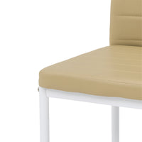 Set Da 6, Sedia Queen Kit Bianco/Corda Similpelle 6Pz